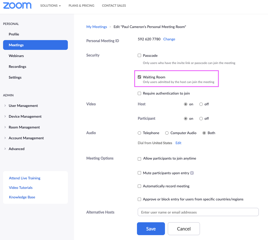 How do I shorten my ZOOM personal meeting invitation URL? – ZING Medical